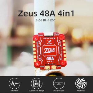 hglrc zeus 48a 4in1 esc 3 6s bl s with heat sink mantisfpv